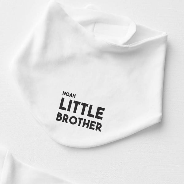 Personalised Little Brother Bib