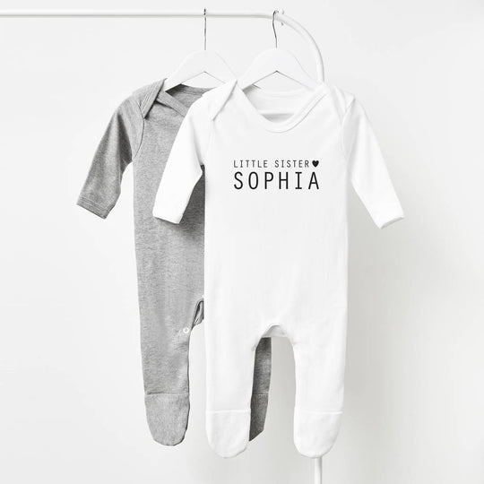 Little Sister Personalised Babygrow