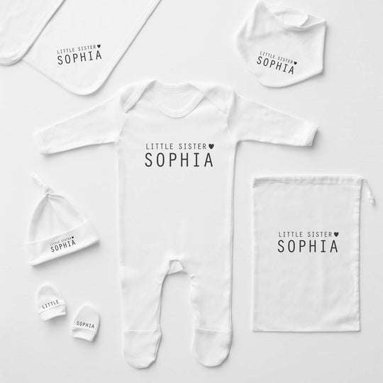 Little Sister Personalised Babygrow