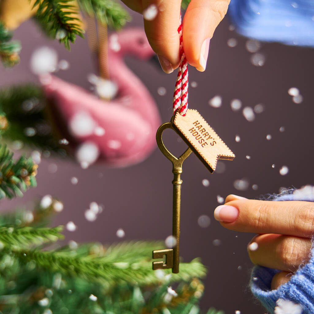 Personalised Magic Santa Key Christmas Decoration