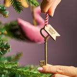 Personalised Magic Santa Key Christmas Decoration