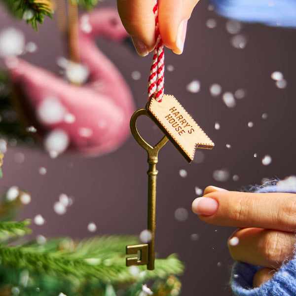Personalised Magic Santa Key Christmas Decoration