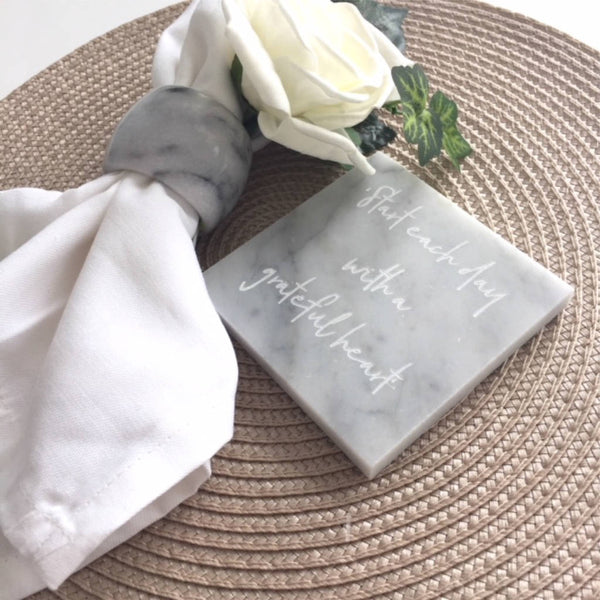 Personalised Marble Square Coaster