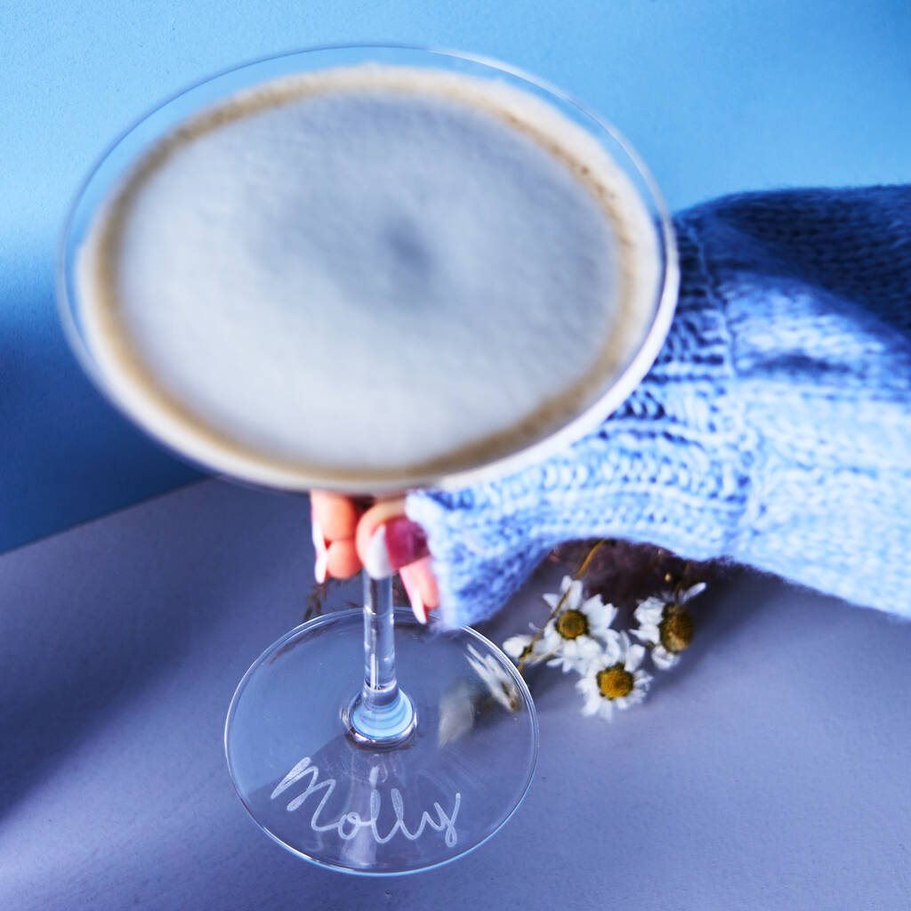 Personalised Martini Cocktail Glass