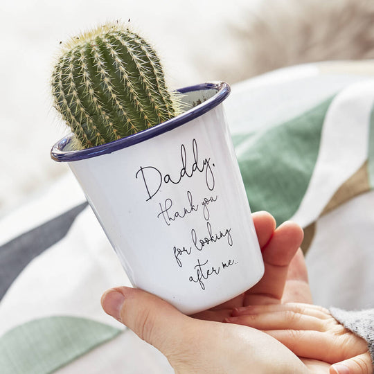 Personalised Message Enamel Planter