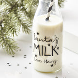 Personalised Christmas Eve Milk Bottle