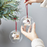 Personalised Mini Photo Glass Bauble