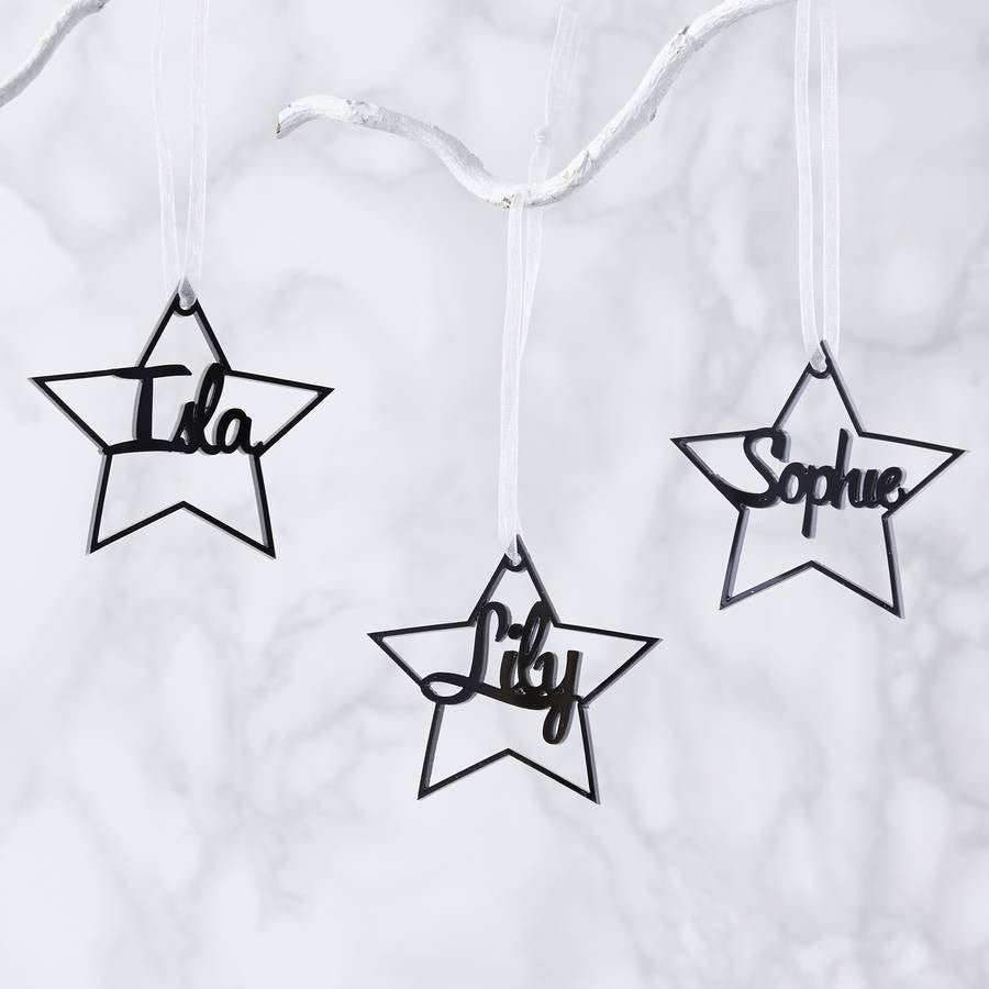 Personalised Star Christmas Decoration