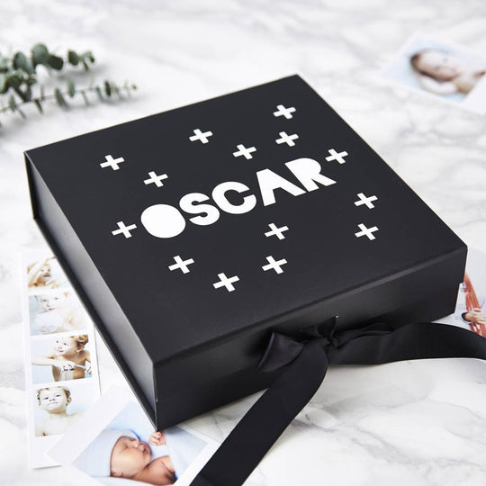 Personalised Monochrome Keepsake Box