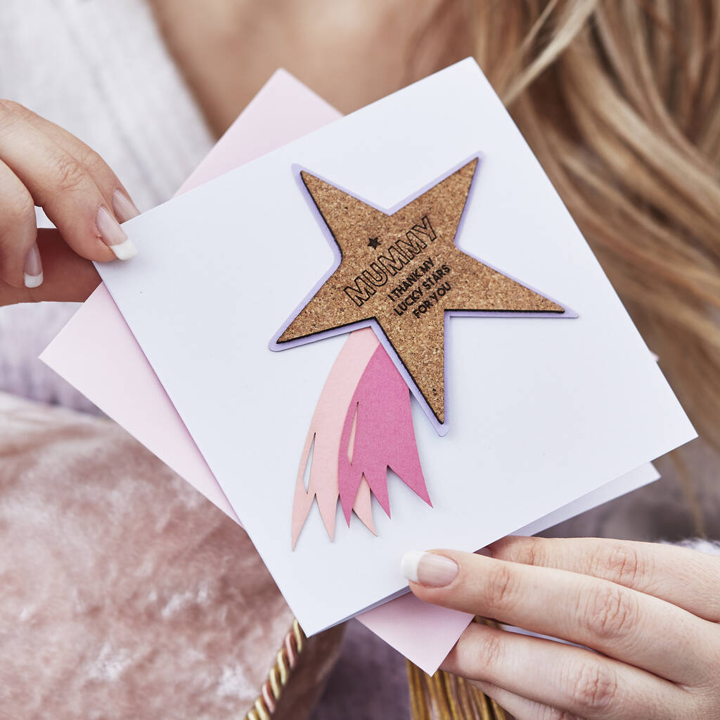 Personalised Mother's Day Shooting Star Card