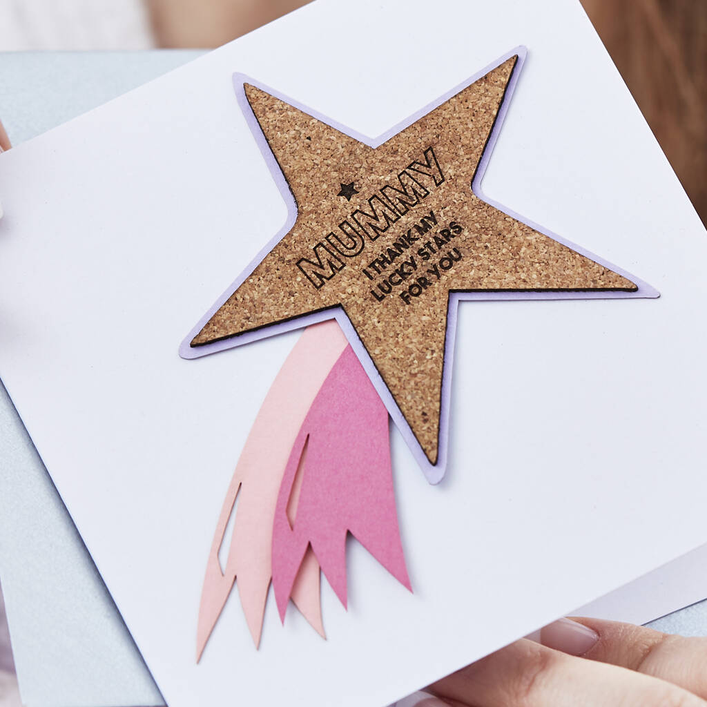 Personalised Mother's Day Shooting Star Card