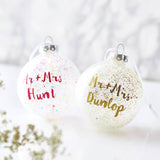 Personalised Mr And Mrs Pick And Mix Bauble