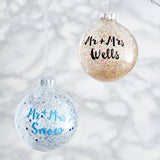 Personalised Mr And Mrs Pick And Mix Bauble