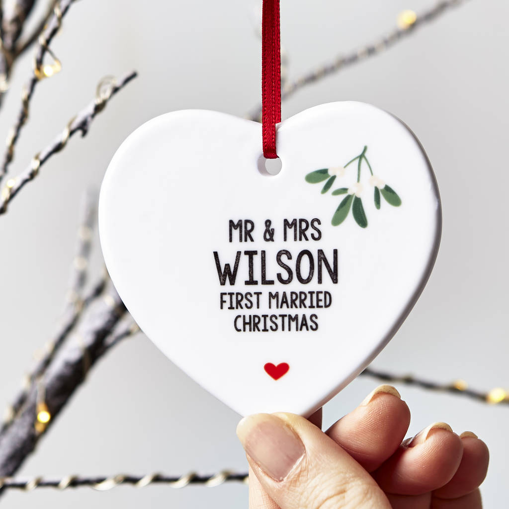 Couples Personalised Christmas Decoration
