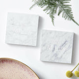 Personalised Mr And Mrs Marble Coaster
