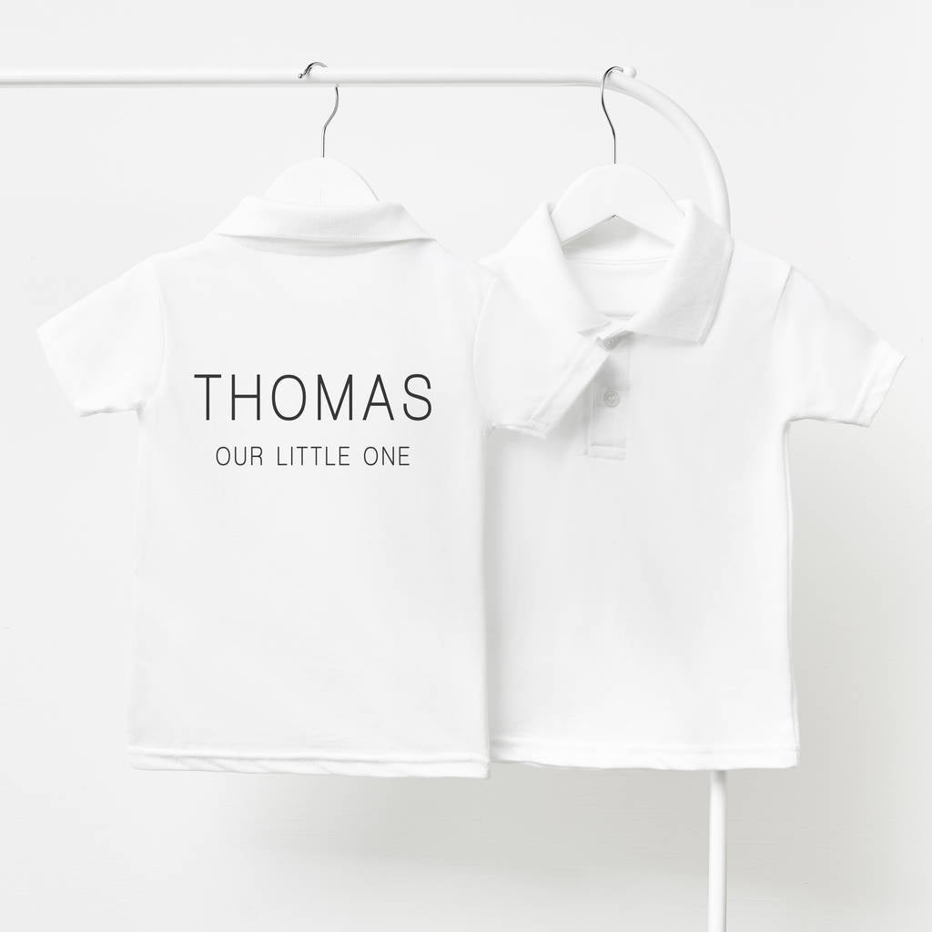 Name Personalised Children's Polo Shirt