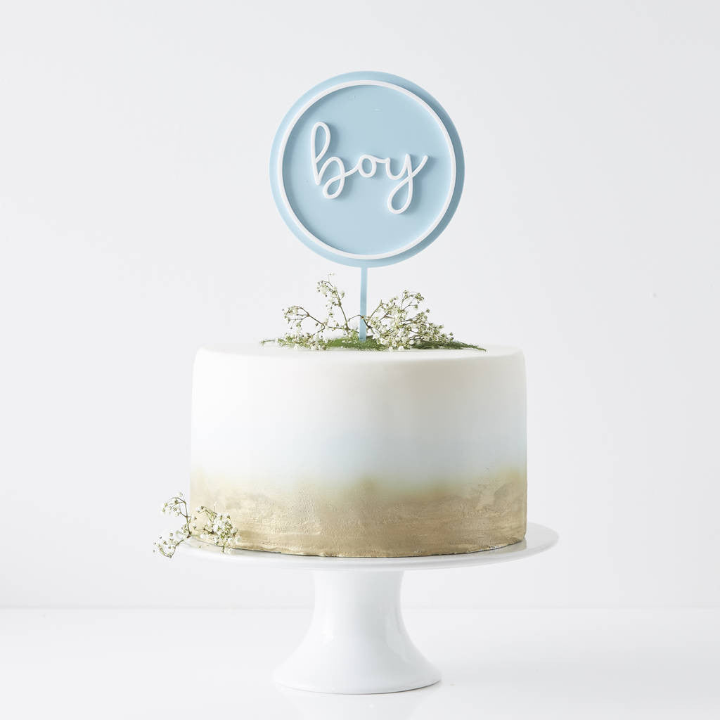 Personalised New Baby Cake Topper