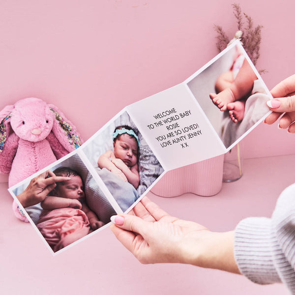 Personalised New Baby Photo Card