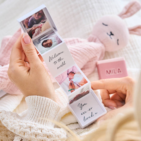 Personalised New Baby Photo Token Box