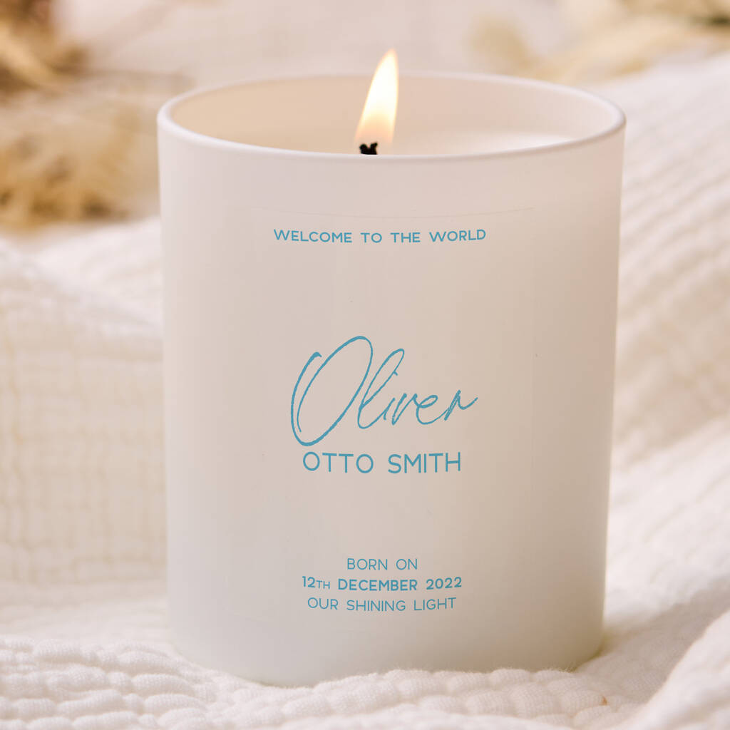 Personalised New Baby Scented Candle - Spark More Joy