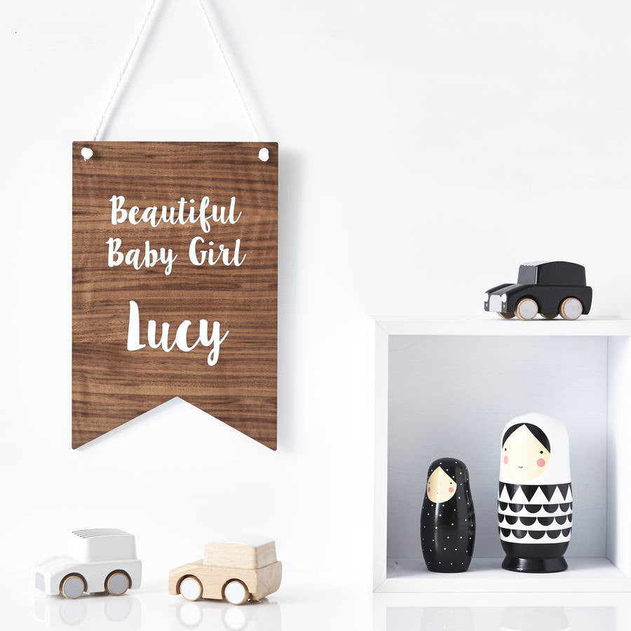 Personalised New Baby Wall Art