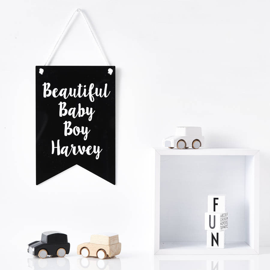 Personalised New Baby Wall Art