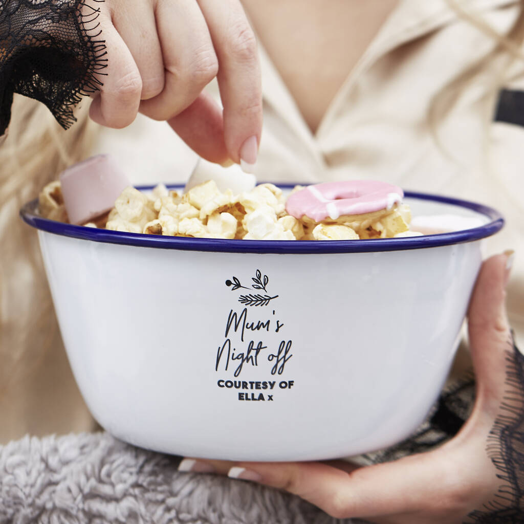 Personalised Night Off Treat Bowl