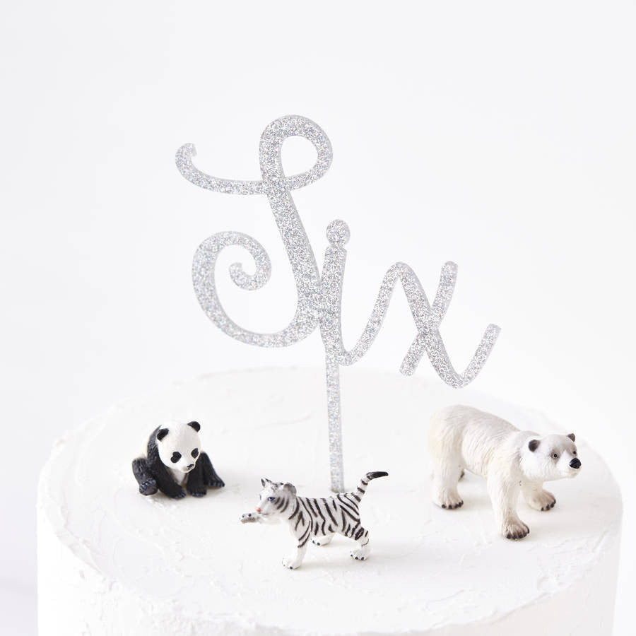 Personalised Number Birthday Cake Topper