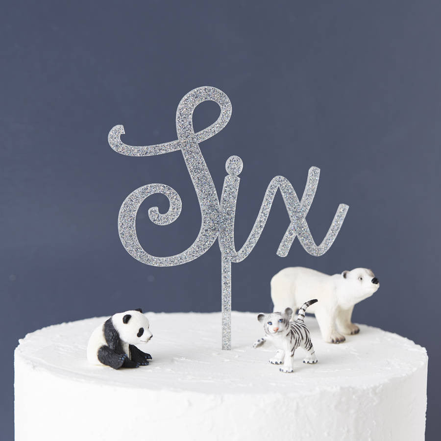 Personalised Number Birthday Cake Topper