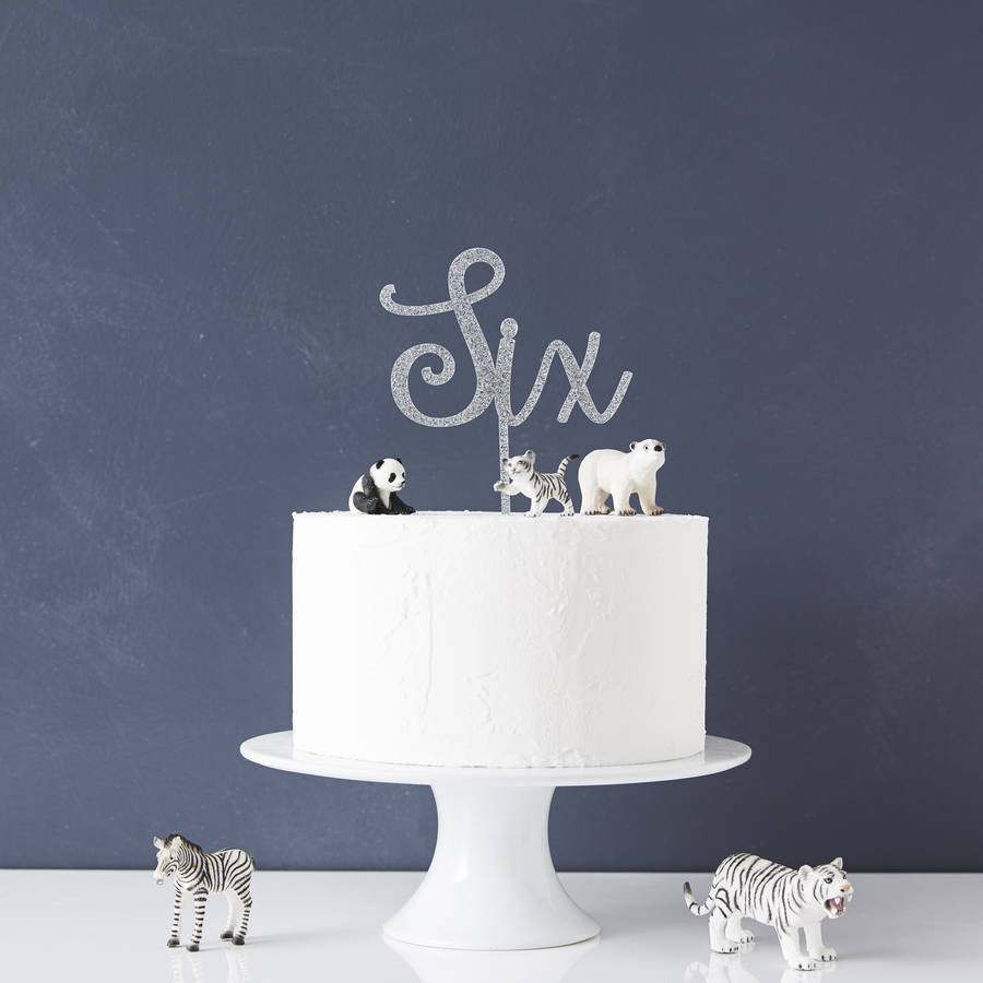 Personalised Number Birthday Cake Topper