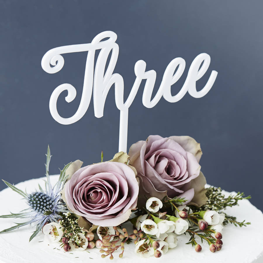 Personalised Number Birthday Cake Topper