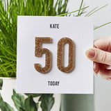 Personalised Numbers Birthday Card