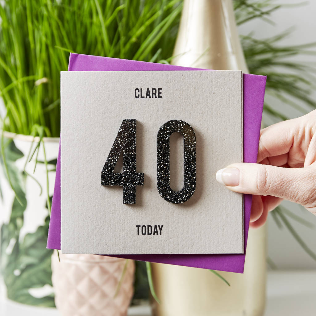 Personalised Numbers Birthday Card