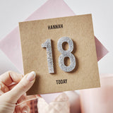 Personalised Numbers Birthday Card