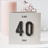 Personalised Numbers Birthday Card