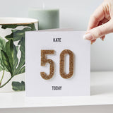 Personalised Numbers Birthday Card