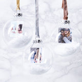 Personalised Photo Snow Globe Christmas Bauble