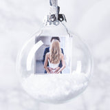 Personalised Photo Snow Globe Christmas Bauble