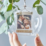 Personalised Photo Dome Glass Bauble