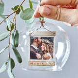 Personalised Photo Dome Glass Bauble