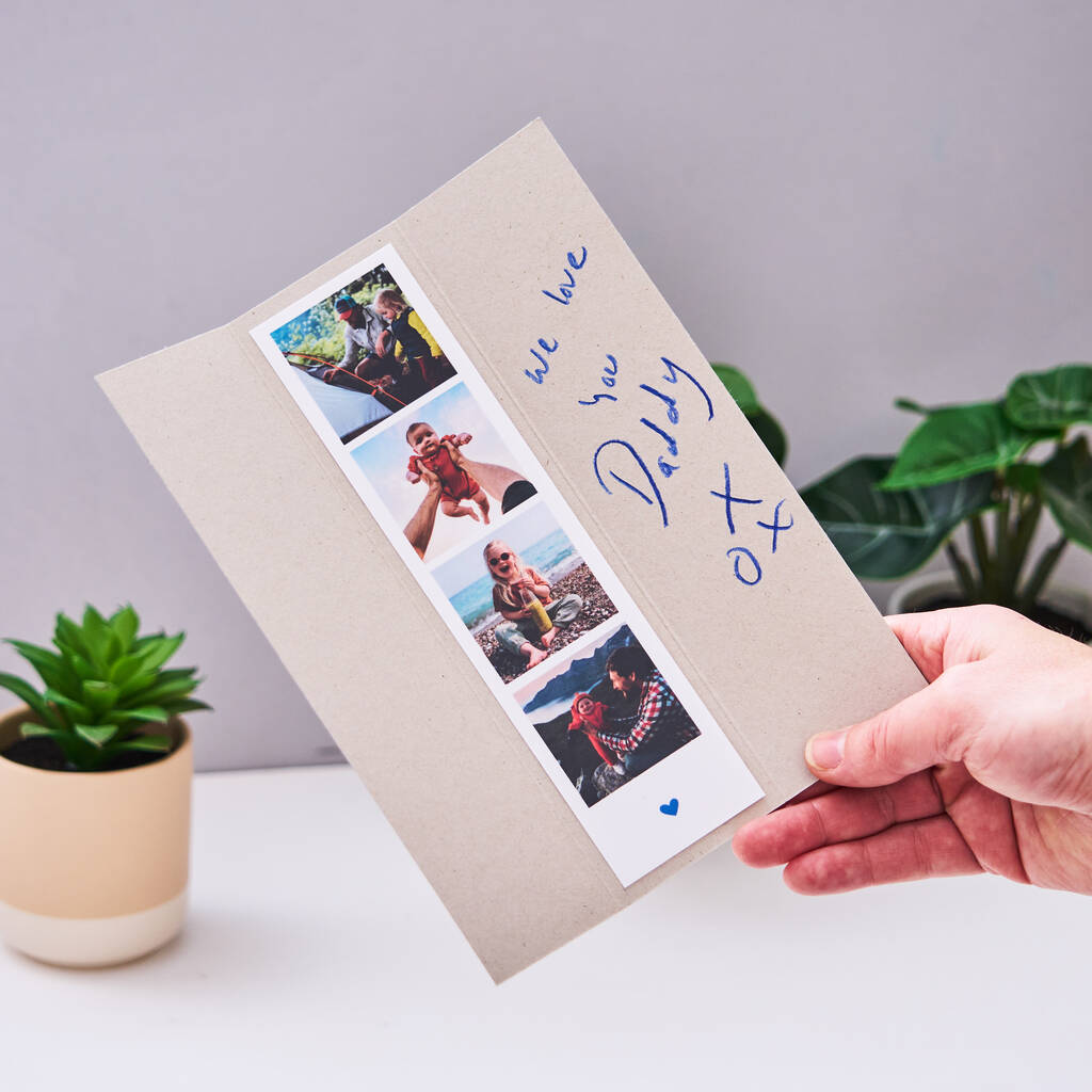 Personalised Photo Strip Father's Day Card