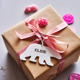 Personalised Polar Bear Christmas Gift Tag