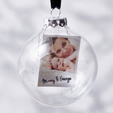 Personalised Photo Baby's First Christmas Bauble