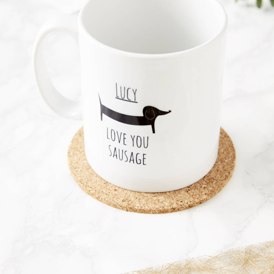 Personalised Sausage Dog Mug