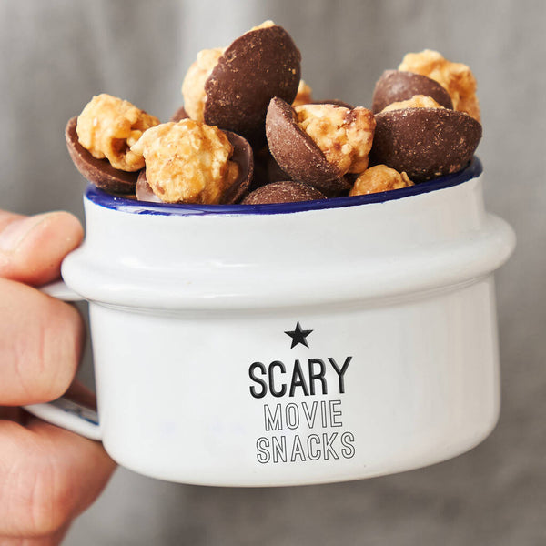 Personalised Scary Movie Halloween Snack Pot