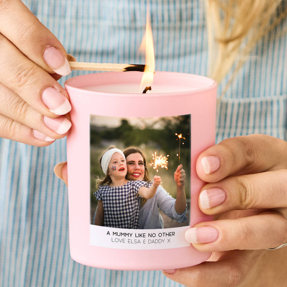 Personalised Scented Photo Candle - Spark More Joy