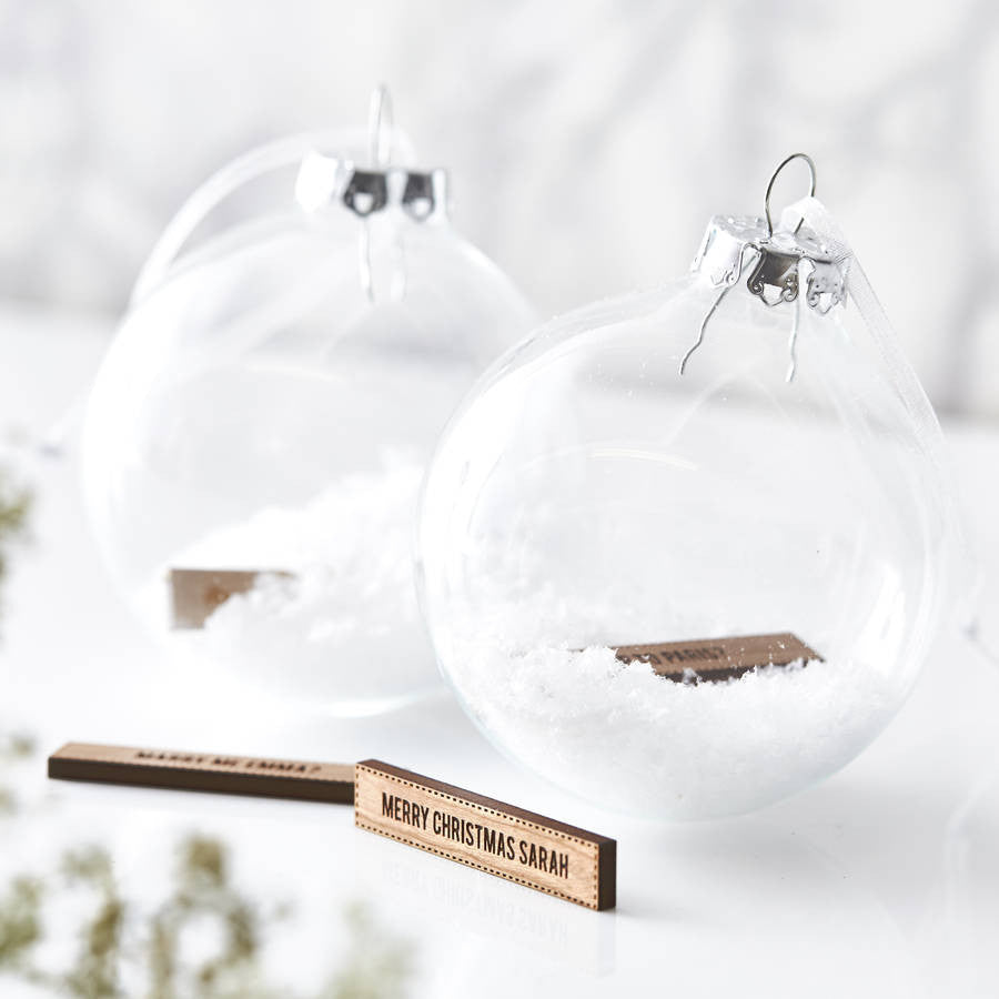 Personalised Secret Message Bauble
