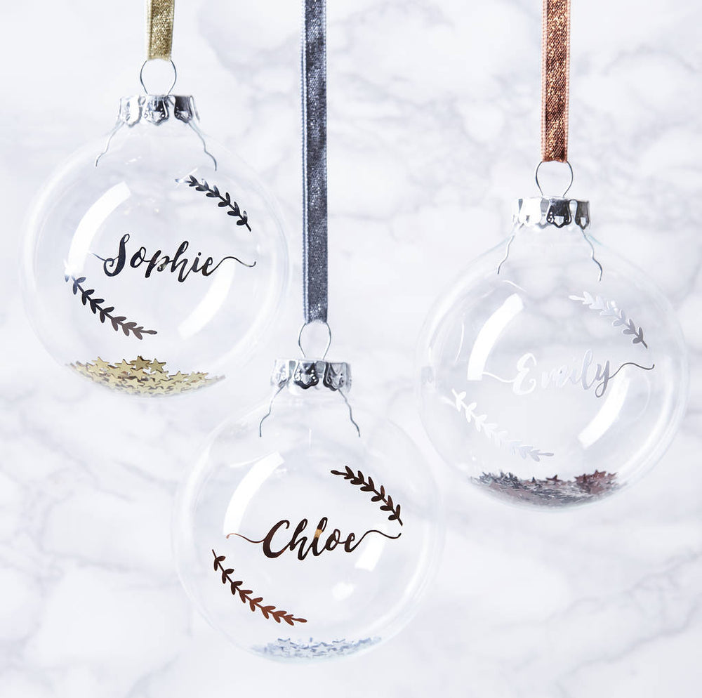 Personalised Sequin Bauble