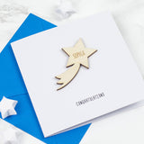 Personalised Shooting Star Congratulations Card