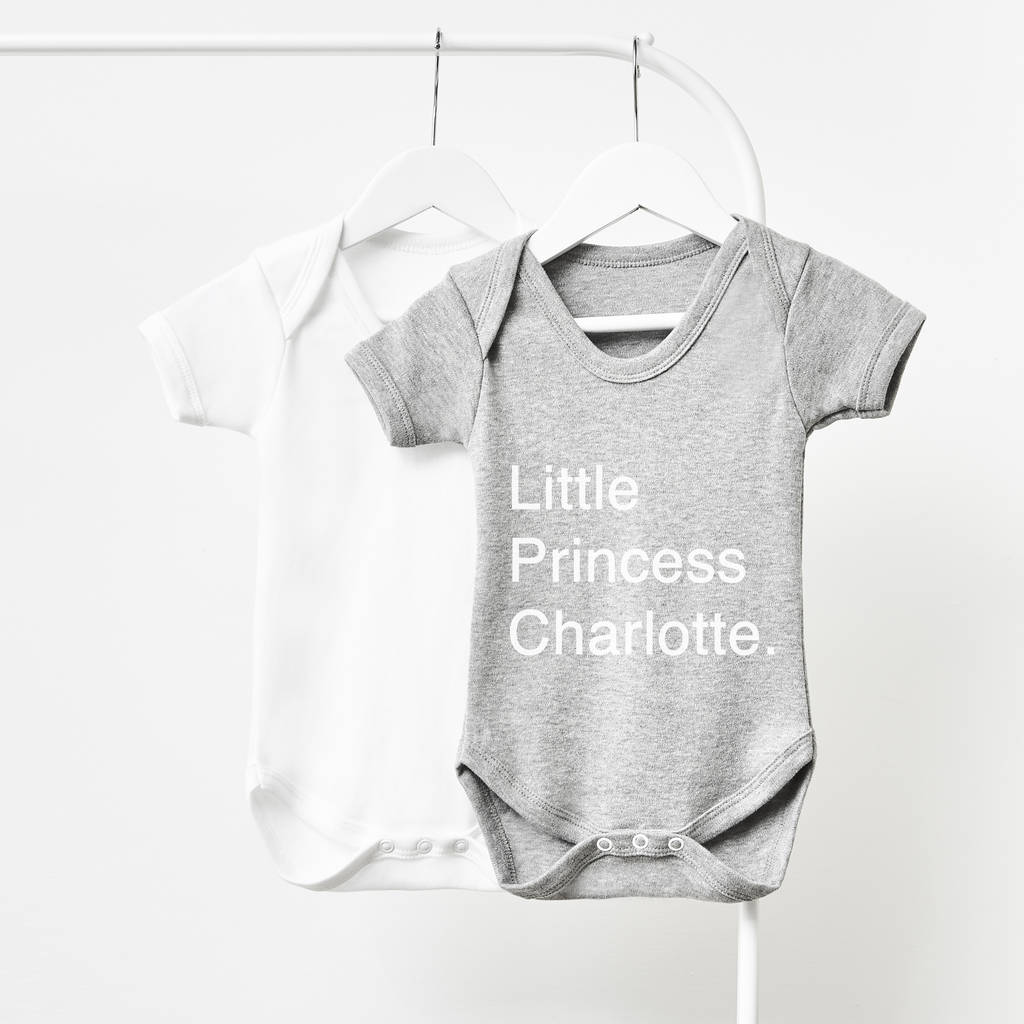 Personalised Short Sleeve Babygrow